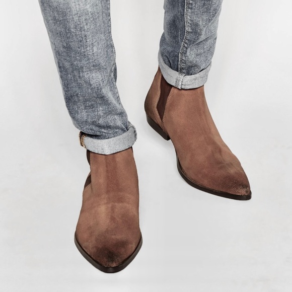 ASOS Pointed Chelsea Boots in Brown Suede size 7 - Picture 10 of 11